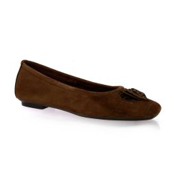 Reqins Ballerines cuir velourscacao