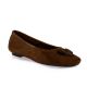 Reqins Ballerines cuir velourscacao