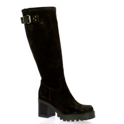 Spaziozero Bottes cuir veloursmarron