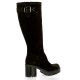 Spaziozero Bottes cuir veloursmarron
