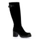 Spaziozero Bottes cuir veloursnoir
