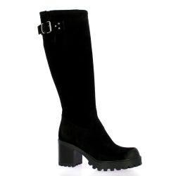 Spaziozero Bottes cuir veloursnoir