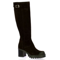 Spaziozero Bottes cuir velourschocolat