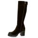 Spaziozero Bottes cuir velourschocolat