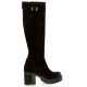 Spaziozero Bottes cuir velourschocolat