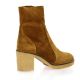 Maroli Boots cuir velourscognac