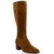 Maroli Bottes cuir velourscognac