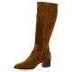 Maroli Bottes cuir velourscognac