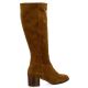 Maroli Bottes cuir velourscognac