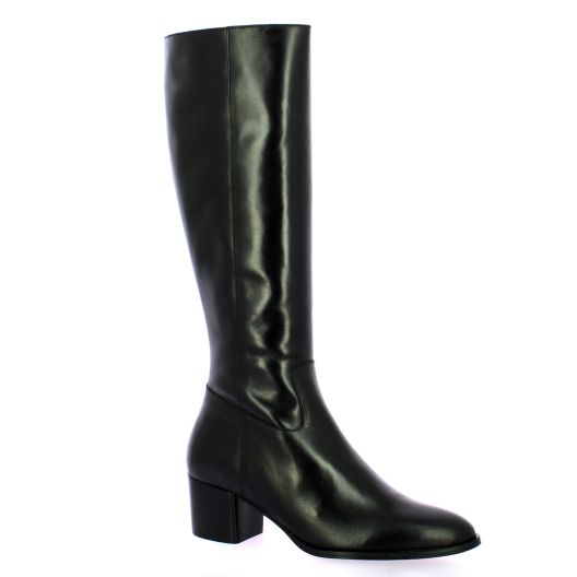 Maroli Bottes cuir glacénoir