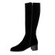 Maroli Bottes cuir veloursnoir