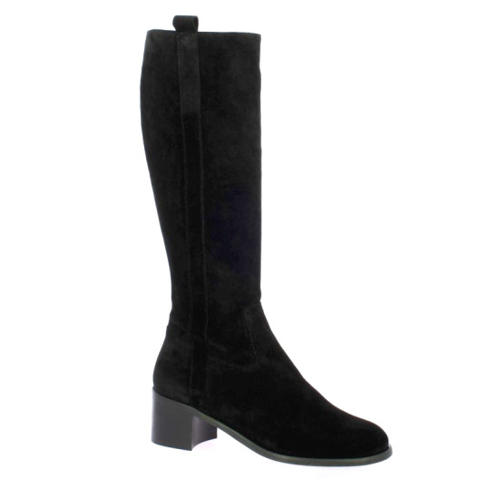 Maroli Bottes cuir veloursnoir