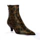 Longtime Boots cuir veloursleopard