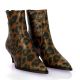Longtime Boots cuir veloursleopard