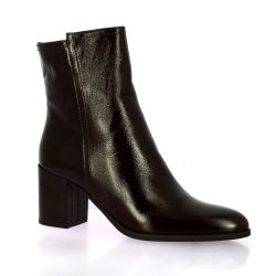 Longtime Boots cuir vernismarron