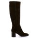Pao Bottes cuir veloursmarron