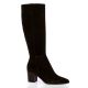 Pao Bottes cuir veloursmarron