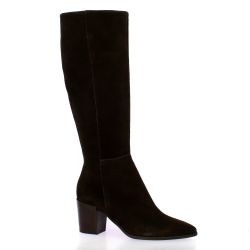 Pao Bottes cuir veloursmarron