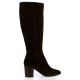 Pao Bottes cuir veloursmarron