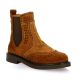 Coco abricot Boots cuir velourscognac