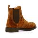 Coco abricot Boots cuir velourscognac