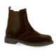 Coco abricot Boots cuir veloursmarron