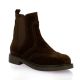 Coco abricot Boots cuir veloursmarron