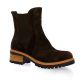 Coco abricot Boots cuir velourschocolat