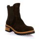 Coco abricot Boots cuir velourschocolat