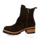 Coco abricot Boots cuir velourschocolat