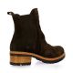 Coco abricot Boots cuir velourschocolat
