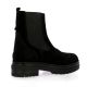 Coco abricot Boots cuir veloursnoir