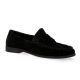 Coco abricot Mocassins cuir veloursnoir