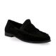 Coco abricot Mocassins cuir veloursnoir