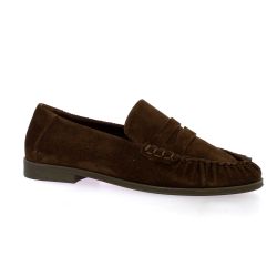 Coco abricot Mocassins cuir veloursmarron