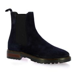 Pao Boots cuir veloursmarine