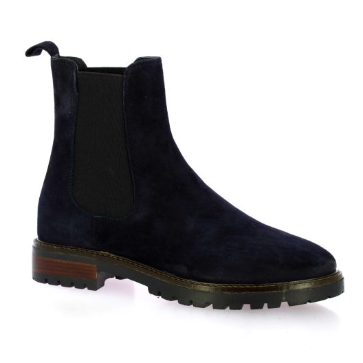Pao Boots cuir veloursmarine