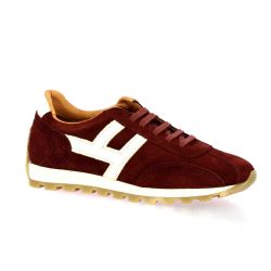 Belang Baskets cuir veloursbordeaux