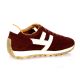 Belang Baskets cuir veloursbordeaux