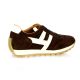Belang Baskets cuir veloursmarron