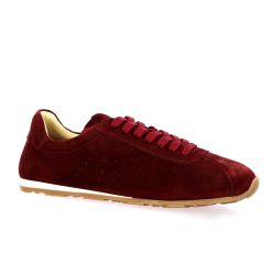 K.mary Baskets cuir veloursbordeaux