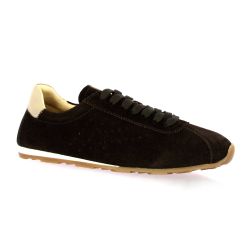 K.mary Baskets cuir veloursmarron