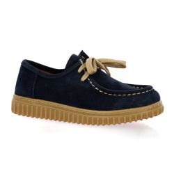 K.mary Derby cuir veloursmarine