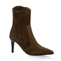 Patricia miller Boots cuir veloursmarron