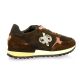 Reqins Baskets cuir veloursmarron