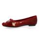 Reqins Ballerines cuir verniscerise