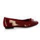 Reqins Ballerines cuir verniscerise