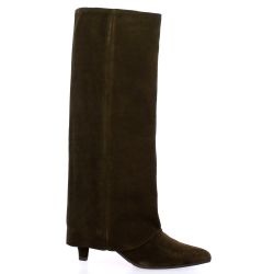 Gianni crasto Bottes cuir veloursmarron