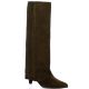 Gianni crasto Bottes cuir veloursmarron