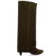Gianni crasto Bottes cuir veloursmarron